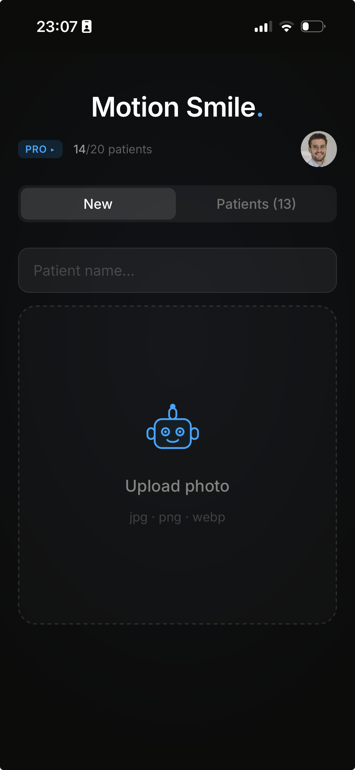 Motion Smile on iPhone